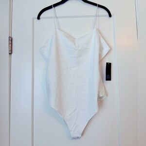 NWT Wild Fable Tank Top Bodysuit in White